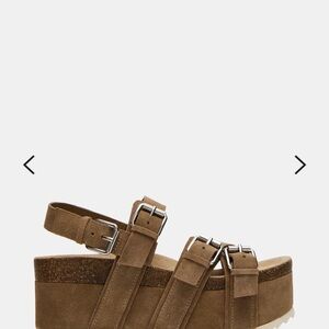 Steve Madden Brown Platform Sandals